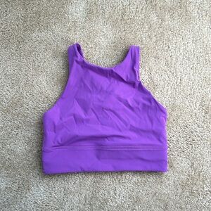 Purple Lululemon High Neck Energy Bra